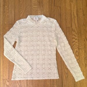 Elegant Cream Lace Top